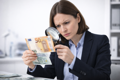 Как да разпознаваме фалшивите евро банкноти