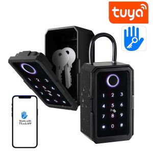 Смарт сейф за ключове с дистанционно управление – Tuya App, пръстов отпечатък и код